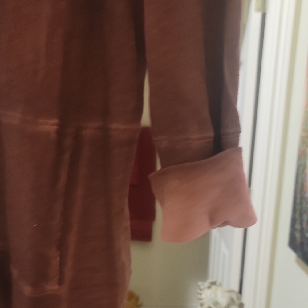 NWOT POL Warm Maroon Midi Full Zip Hoodie - Picture 3 of 9